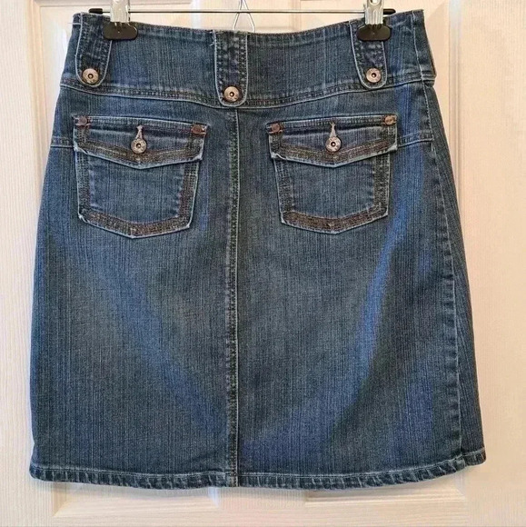 90's Vintage Denim Skirt Blue Womens Size 10 - Picture 7 of 8